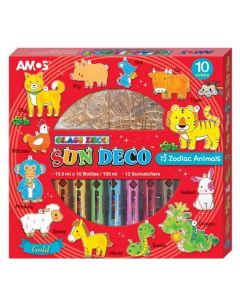 צבעי חלון + 12 צורות חיות ZODIAC AMOS