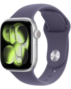 APPLE שעון חכם Apple Watch Series 11 GPS 42mm אלומיניום כסוף Silver עם רצועת Sport סגול Purple Fog S/M