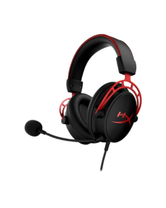 אוזניות גיימינג שחור אדום HyperX  Cloud Alpha