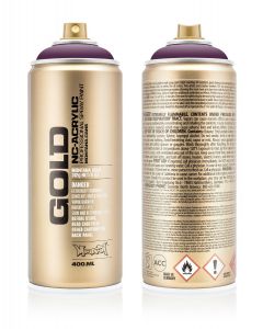 Montana Cans ספריי צבע - Montana Gold 400 מ"ל מס גוון: 4250 שם גוון: Deep Purple
