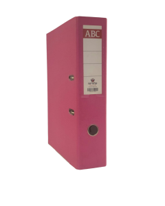 קלסר ‏‏ABC עברית גב ‏‏8 ורוד