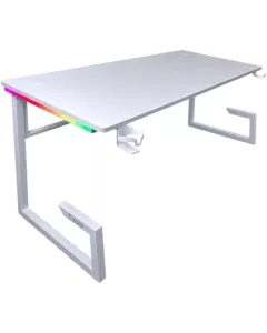 שולחן גיימינג DRAGON RGB TG160 לבן