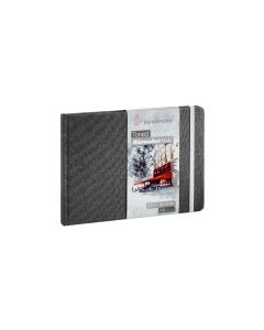 Hahnemuhle - חוברת לצבע מים Toned נייר אפור 200 גר' A6 landscape format 30 דף