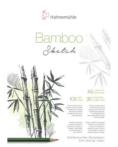 Hahnemuhle בלוק לצבע מים - Bamboo Akademie Watercolour A5 105 גרם 30 במבוק לצבעי מים