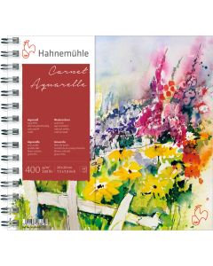 HAHNEMUHLE  בלוק 19X20 לצבעי מים כבישה קרה 400 גרם ספירלה צד