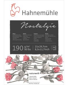 HAHNEMUHLE  Nostalgie  בלוק A4 לרישום 190 גרם