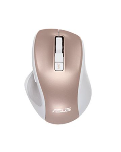 עכבר אלחוטי ארגונומי ASUS MW202 / Silent & Ergonomic Wireless Mouse / 2.4GHz / 4000dpi / Rose Gold