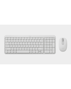 סט מקלדת ועכבר אלחוטי LOGITECH MK250 לבן