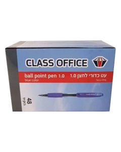 עט לחצן כדורי שחור 1.0 - 48 יח' בחבילה