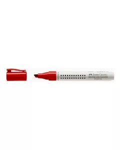 Faber Castell טוש ללוח מחיק ראש קטום צבע אדום