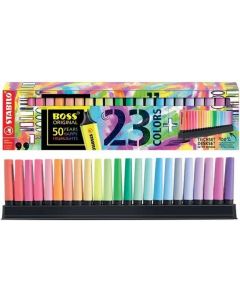 סט טוש זוהר 23 יח' BOSS  כולל מעמד לשולחן