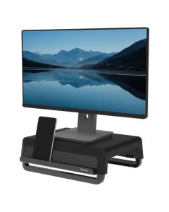 מגביה מסך+מעמד טלפון שחור FELLOWES