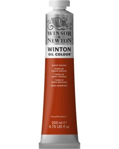 Winsor & Newton צבע שמן ווינטון 200 מ"ל Burnt Sienna מספר גוון:W0074