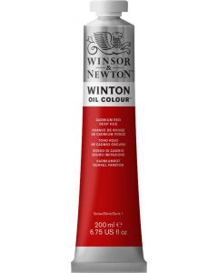 Winsor & Newton צבע שמן ווינטון 200 מ"ל Cadmium Red Deep Hue מספר גוון:W0098
