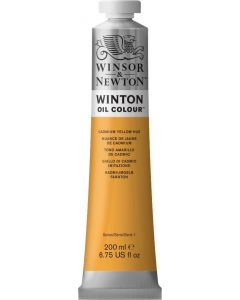 Winsor & Newton צבע שמן - Winton 200 מ"ל שם גוון: Cadmium Yellow Hue מס' גוון: W0109 (9)