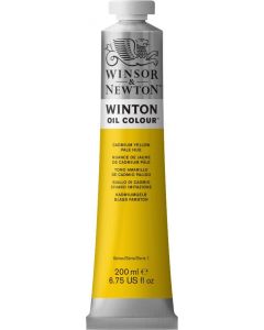 Winsor & Newton צבע שמן ווינטון 200 מ"ל Cadmium Yellow Pale Hue מספר גוון:W0119
