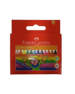 Faber Castell גיר שעווה - סט 12 יח אדומה 75 מ"מ
