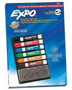 סט טושים ללוח מחיק + מחק EXPO